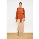 Bym Fashion Kadın Krem Etek 1074