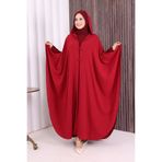 Bym Fashion Kapüşonlu Ayrobin Pelerin 70021 Bordo