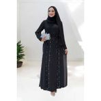 Bym Fashion Taş Detaylı Elbise ŞAL HEDİYE 3953 Siyah - 48