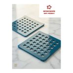bym yapı Paslanmaz 2 Adet Çelik Kare Delikli Banyo Balkon Yer Süzgeç Izgarası Üst Kapak 9.5x9.5 Cm