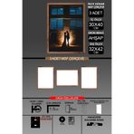 bymat 3 Adet 30x40 Çerçeve - İnce Çıtalı A3 Çerçeve - Ahşap Çerçeve - 6mm - Fotoğraf Çerçevesi