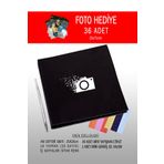 bymat Anı Defteri Siyah - Fotoğraf Albümü - 20x20 Içi Siyah ** Fotoğraf Kalem Ve Etiket Hediye