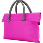 BYN-EL009 Wtxpro Su Geçirmez Kumaş 13-14 Inch Bayan Laptop, Notebook, Macbook Air El Çantası- Tote Bag- Fuşya