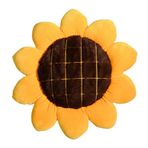BYNYXI Ayçiçeği minderi, 38 cm yer minderi, çocuklar için, kanepe, sandalye minderi, güneş yastığı, çiçek şeklinde, yuvarlak, çiçek yastığı, bebek dekorasyon yastığı, çocuk odası için, yumuşak pelüş