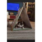 Bypet Cattent Kedi Oyun Çadırı ve Evcil Hayvan Yatağı - 001-Renkli - 100 x 100 cm
