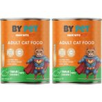 Bypet Tavuk Etli Yetişkin Yaş Kedi Maması 1 Adet -415 Gram Konserve 2li paket