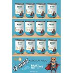 BYPET Yetişkin Kediler İçin Balık Etli Konserve Yaş Mama 415 gr x 12 Adet