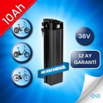 Byqee Elektrikli Bisiklet Batarya 36V 10AH - Rks Rsııı Rs3, Skyjet Nitro, Kuba Speedlight Uyumlu