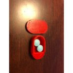 BYR3D 2 Aspirin 81MG Için Pillbox Anahtarlık T2824068