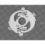 BYR3D Hanzo Fidget Spinner Sadece Plastik Aparattır