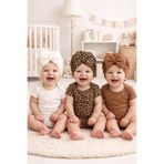 BYS BABY FASHION 3'Lü Yenidoğan Kız Bebek / Kız Çocuk Fiyonklu Çift Kat Bone 0-12 Ay Arası Kullanıma Uygundur