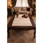 bysezerozer EL İŞLEMESİ KETEN RUNNER SEHPA ÖRTÜSÜ (50*100cm)