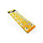 BYSHOME 10 Adet Ag4 1,55 V Düğme Pil, Saat Pili, Led Pili Lr626 / Lr66 %0 Hg 1 Kart Ag4