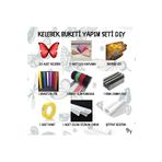 BYSHOPPİNG Kelebek Buket Yapım Seti - Kelebek Buket İçin Gereken Tüm Malzemeler AL-YAP - HOBİ - EĞLENCE - DIY
