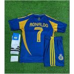 Bysportakus Al Nassr 2023/24 Yeni Sezon Cristiano Ronaldo Deplasman Çocuk Forması 4'Lü Set - 10 - 11 Yaş - Lacivert