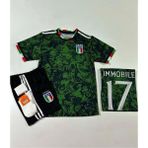 Bysportakus Italya 2023-24 Sezon Ciro Immobile Michelengelo Tasarımlı Özel Konsept Çocuk Forması 4'Lü Set - 7 - 8 Yaş - Yeşil