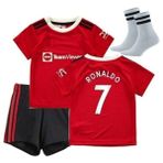 Bysportakus M.United Cristiano Ronaldo 2022/23 Sezonu Çocuk Forması 3'Lü Set (Red) - 10 - 11 Yaş - Kırmızı