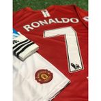 BySportakus Manchester United 2007 Şampiyonlar Ligi Finali Cristiano Ronaldo Çocuk Forması Şort Çorap 3'lü Set - Kırmızı - 5 - 6 Yaş