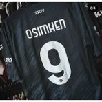 Bysportakus Napoli 2022/23 Sezonu Victor O'simhen Deplasman Forması - XL - Siyah