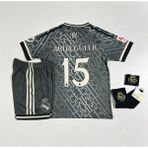 Bysportakus R.Madridd 2024/25 Yeni Sezon A.R.D.A-G.Ü.L.E.R Alternatif Çocuk Forması Armalı Set (Thırd Shırt) - 3 - 4 Yaş - Gri