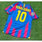Bysportakus Ronaldinho 2008-09 Sezonu B,A,R,C,E,L,O,N,A, Efsane Nostalji Forması - Standart - Çok Renkli