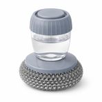 Byta Deterjan Hazneli Bulaşık Yıkama Teli, Pembe, Silikon ve Termoplastik Elastomer, Antibakteriyel, Ergonomik Tutuş, 2 Adet