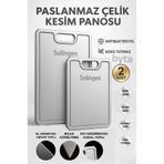 BYTA Solingen 2 Adet Paslanmaz Çelik Kesim Panosu Antibaktariyel Yüzey