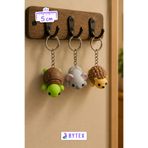 BytexStore Sevimli Orman Dostları 3'lü Anahtarlık Seti – Kaplumbağa, Koala ve Kirpi Çanta Süsü