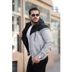 ByTrend Bill Üçgen Parçalı Kapşonlu Mevsimlik Mont 1220