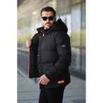 ByTrend Çıkarılabilir Kapüşonlu Armalı İçi Kürklü Şişme Mont PLDP 2911-BY_50453-1