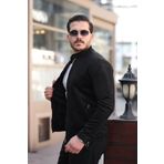 ByTrend Kol Detay Hakim Yaka Süet Mevsimlik Mont BL 1710_ 60286-1