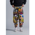 Bytrendyman Erkek Grafiti Desenli Hipster Tarz Baggy Şalvar Pantolon