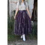 bytugcekaya Mürdüm Kemer Detaylı Parçalı Şifon Etek