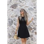 bytugcekaya Siyah Sıfır Kol Kısa Elbise