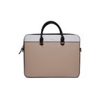 BYZ -233 Bej/beyaz/siyah 39x30x6.5cm Suni Deri Evrak Çantası