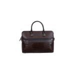 Byz 243 KROKO KAHVE Suni Deri Evrak Çantası 41X28X5cm Ergonomik Tasarım ve Fonksiyonel Özellikler - Renkli