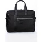 Byz - 248 Siyah 38X29X7CM Saten Kumaş/suni Deri Evrak Çantası