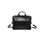 BYZ Evrak Çantası Macbook Air Pro 13"&13.3" Laptop Çantası 35x26x7 Cm Kroko Siyah Brief Case