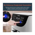 BYZ Store Cosorı Airfryer 100 Tarif Yemek Kitabı, 1700-WATT Max Xxl 5,5 L Dijital Dokunmatik Hava Fritözleri 11 Ön Ayarlı Fırın, Yağsız Ocak, Yapışmaz Sepet, Beyaz - 000-Siyah