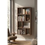 byzellahome MDF Modern Çok Bölmeli Kitaplık – Dekoratif Raflı Organizer Dolap, Ev ve Ofis Kullanımı