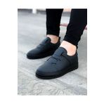 BZ Moda B036 ST Bağcıklı Lastik Detaylı Ortopedik Taban Erkek Sneaker Ayakkabı Siyah