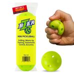 BZER Patent bekleyen turşu topu tasarımı - Mini turşu topu, sessiz kauçuk antrenman topu, 3'lü set, iç mekan, dış mekan oyunları için, yumuşak küçük antrenman antrenörü, odağı artırın, kontrolü