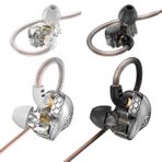BZINK H89 2 Paketi Kulak Monitörü Kulaklık, IEM Kulaklık Mikrofonlu Kablolu Kulaklıklar, Kablolu Kulaklıklar HiFi Bas, Müzisyenler, Şarkıcı, Sahnede, Stüdyo için 11MM PET Polimer Diyaframlı