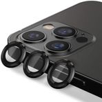 Bzontech Apple iPhone 12 Pro Max ile Uyumlu Mercek Lens Kamera Koruyucu SİYAH
