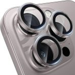 Bzontech Apple iPhone 16 Pro / 16 Pro Max Mercek Lens Kamera Koruyucu Naturel Titanyum
