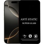 Bzontech Apple iPhone 16 Pro Anti Statik Ekran Koruyucu Toz Tutmayan Kırılmaz Cam