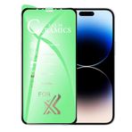 Bzontech iPhone 14 Pro Max ile Uyumlu Ekran Koruyucu 9D Seramik Nano Tam Kaplayan Kavisli Kırılmaz