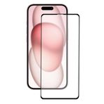 Bzontech iPhone 15 Plus ile Uyumlu Ekran Koruyucu 9D Tam Kaplayan Kavisli