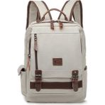 C-Active 1303 Kanvas Kumaş Büyük Boy Bej Erkek Sırt Çantası