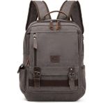 C-Active 1303 Kanvas Kumaş Büyük Boy Gri Erkek Sırt Çantası